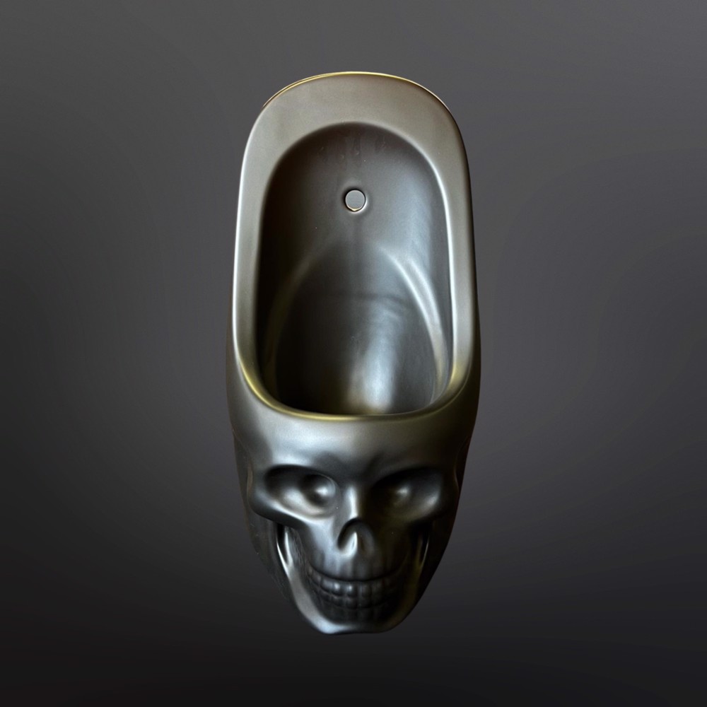 Skullpot Urinal Black Matt (small)