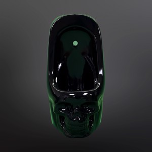 Skullpot Urinal Black Glossy (big)