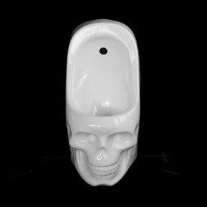 Skullpot Urinal White Glossy (small)